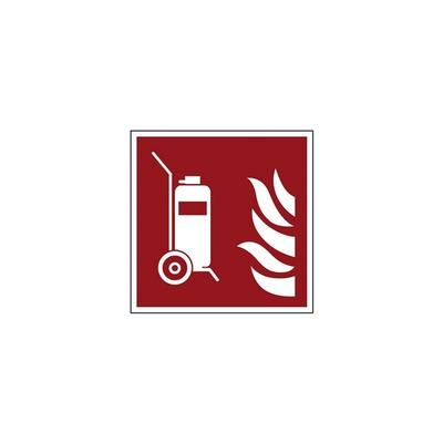 LimarLite Feuerlöscherzeichen »Fahrbarer Feuerlöscher [F009]« 20 x 20 cm Folie (0,4 mm), 20x20 cm