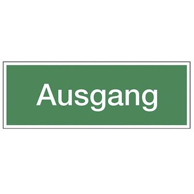 LimarLite Rettungszeichen Textschild »Ausgang« 29,7 x 10,5 cm Folie (0,4 mm), 29.7x10.5 cm Image