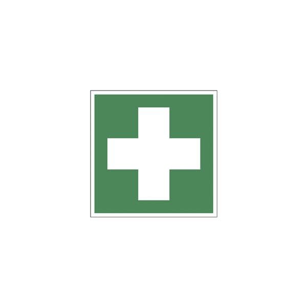 LimarLite Rettungszeichen »Erste Hilfe [E003]« 10 x 10 cm Folie (0,4 mm), 10x10 cm Image