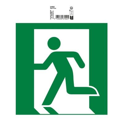 EXACOMPTA Hinweisschild »Evakuierung links« 20 cm grün, 20x20 cm Image