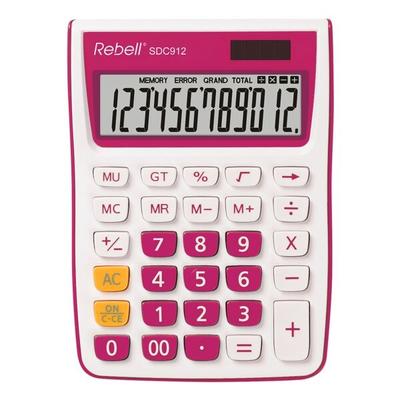 Rebell Tischrechner »SDC912« pink, 10.4x2.6x14.5 cm
