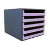 M und M Schubladenbox La Prima (Korpus anthrazit) lila, 24.3x4x33.3 cm