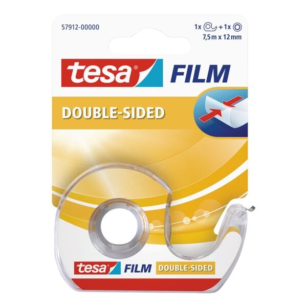 tesa Doppelseitiges Klebeband 57912 transparent, 1.2 cm Image