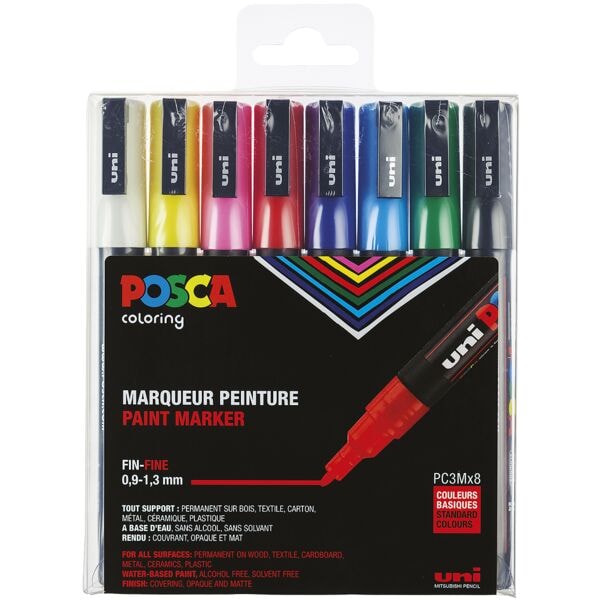 uni-ball 8er-Pack Acrylstifte »PC-3M« Image