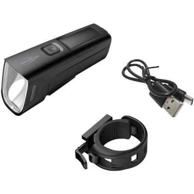 LED Fahrradbeleuchtung wiederaufladbar »Bikelight Front LED 100 Lux« schwarz, Ansmann