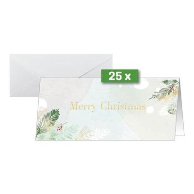 Sigel Weihnachtskarten inkl. Umschläge »Christmas Forest Watercolor«, 25 Stück Image