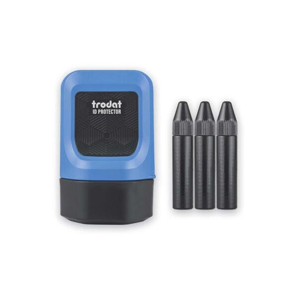 Trodat Datenschutz-Rollstempel »ID Protector« selbstfärbend schwarz blau Image