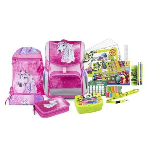 Schulranzen-Set »ERGONOMIC FLEXI« pink, JOLLY