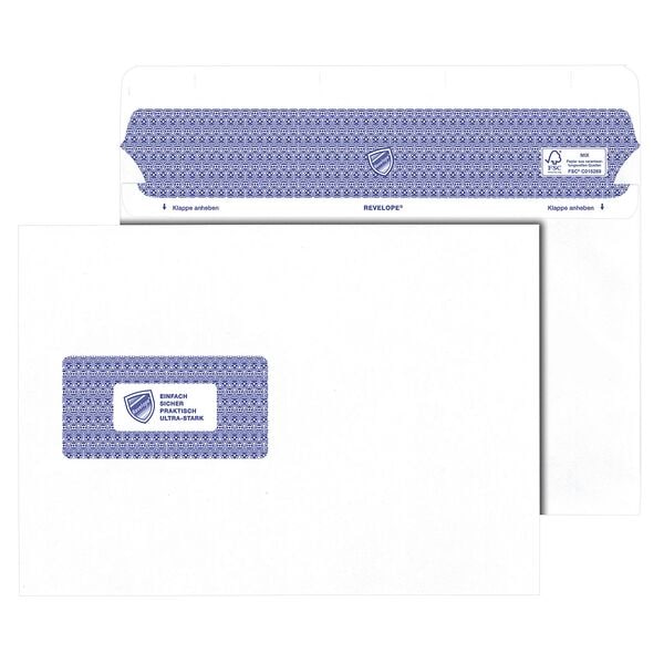 Mailmedia 500er-Pack Briefumschläge »Revelope Professional« DIN C5 - mit Fenster weiß, 22.9x16.2 cm
