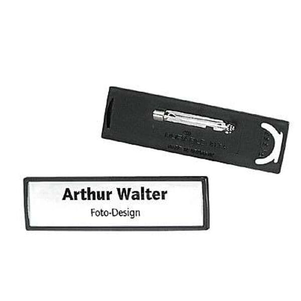 Durable 25er-Pack Namensschilder »CLIP CARD 813301« 6,7 x 1,7 cm schwarz, 7.1x2 cm Image