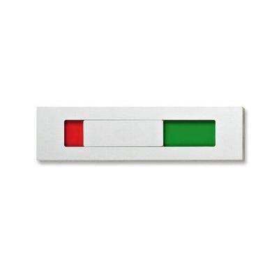 SignSystems Türschild Frei/Besetzt-Schieber 15 x 4 cm Metall silber