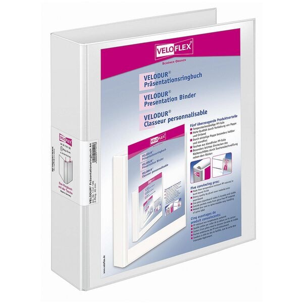 Veloflex 10er-Pack Präsentationsringbuch »VELODUR®« 1141196 weiß, 6 cm Image
