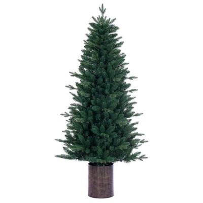 Vickerman 774977 - 6' x 39" Potted Spruce Tree Unlit Artificial Christmas Tree Christmas Tree (B245060)