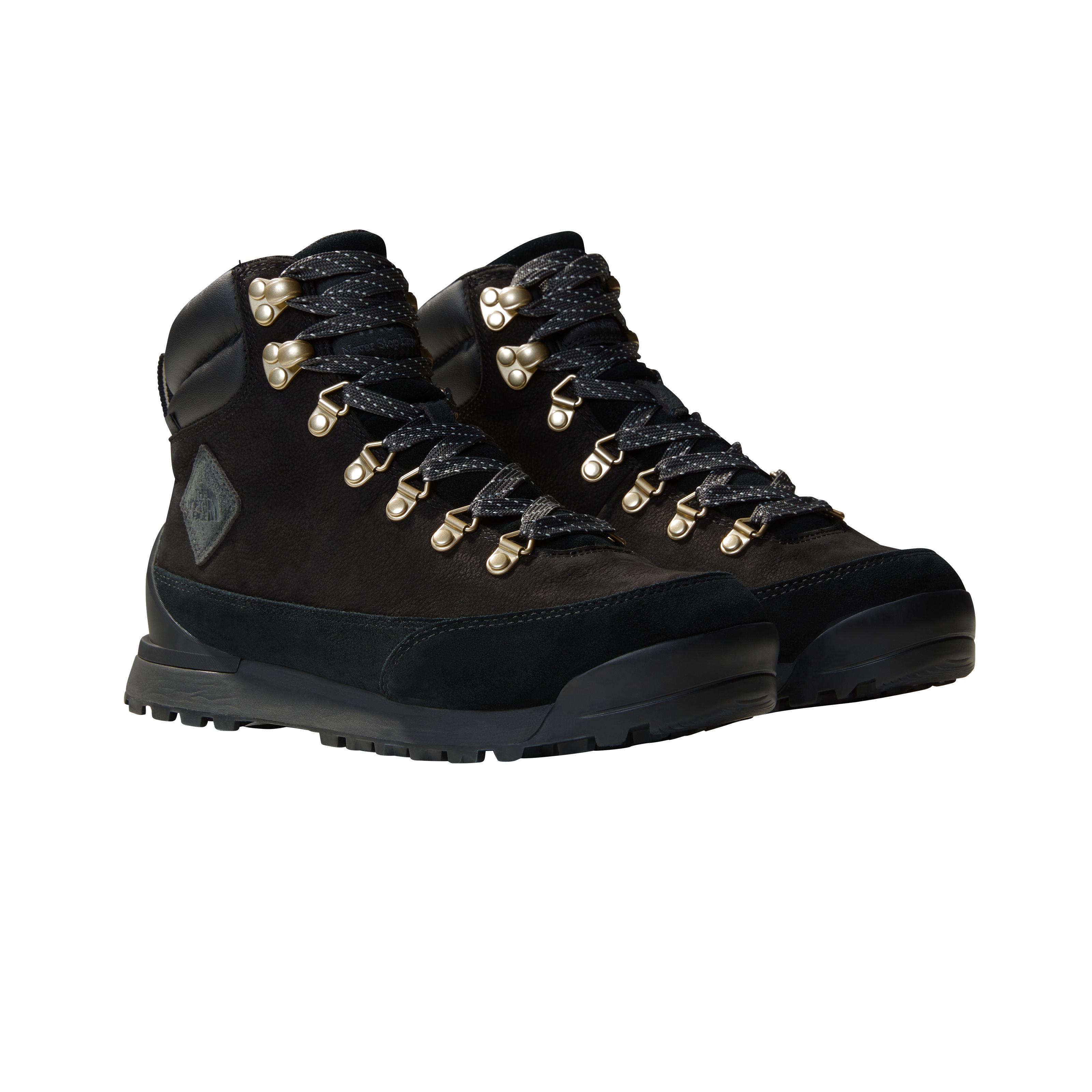 Winterboots THE NORTH FACE "W BACK-TO-BERKELEY IV LEATHER WP", Damen, Gr. 37,5, schwarz (tnf schwarz, tnf schwarz), Leder, Schuhe Winterboots, Snowboots, Winterstiefel, Winterschuhe, wasserdicht Image