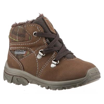 Winterstiefel PEPINO BY RICOSTA "Desse WMS: Normal", Kinder, Gr. 19, braun (braun, grün), Leder, Textil, casual, Schuhe, Hikin Boots, Babystiefel mit wasserdichter Sympatex-Membrane Image