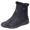Winterboots RIEKER, Damen, Gr. 43, schwarz, Lederimitat, Textil, unifarben, klassisch, Schuhe, Keilstiefelette - 150 Jahre Rieker Jubiläumsartikel