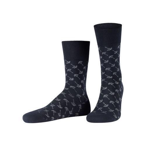 Socken JOOP Gr. 43-46, blau (navy) Damen Socken Premium Essentials, verstärkte Ferse, langlebig, komfortable