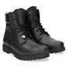 Winterboots PANAMA JACK, Herren, Gr. 45, schwarz, Nappaleder, casual, Schuhe, Winterstiefelette, Schnürstiefelette, Outdoorschuh mit Ziernähten