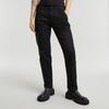 Chinohose G-STAR "Kate Chino Boyfriend", Damen, Gr. 26, Länge 30, schwarz (dk schwarz), Web, Obermaterial: 97% Baumwolle, 3% Elasthan, unifarben, casual, bequem lang, Hosen