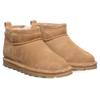 Winterboots BEARPAW "SHORTY YOUTH", Damen, Gr. 32, braun (hellbraun), Veloursleder, casual, Schuhe, Winterstiefel, Schlupfstiefel, Kinderschuh mit Lammwolle