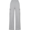 Jogginghose URBAN CLASSICS "Urban Classics Damen Ladies Baggy Light Terry Sweat Pants", Damen, Gr. S, US-Größen, grau (lightasphalt), 70% Baumwolle, 30% Polyester, unifarben, oversize, Hosen