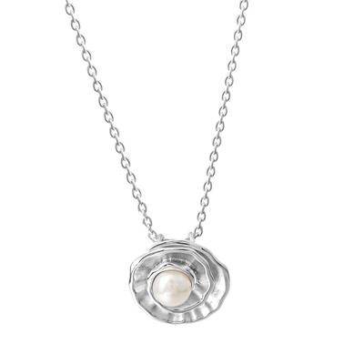 Kette mit Anhänger CELESTA, weiß, Halsketten, Damen, 42 + 3cm, Silber 925 (Sterlingsilber), L: 45cm B: 15.0mm, glänzend, B:15.0mm Image