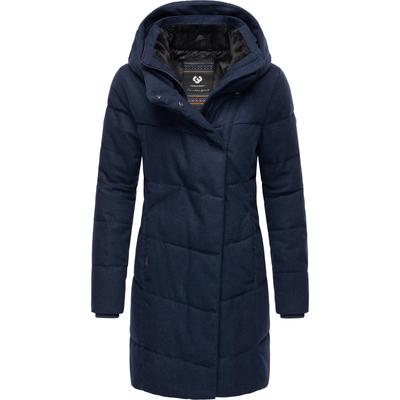 Wintermantel RAGWEAR "Pavla Coat", Damen, Gr. XXL (44), blau (navy), Obermaterial: 100% Polyester, Innenfutter: 100% Polyester, Wattierung: 100% Polyester, modisch, tailliert ca. Mitte Oberschenkel, Langarm Ärmel ohne Ärmelschlitz... Image