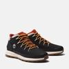 Schnürboots TIMBERLAND "Sprint Trekker Mid Fab WP", Gr. 41, schwarz (jet schwarz), Textil, sportlich, Schuhe, Winterstiefel, Schnürstiefel, Winterschuhe, wasserdicht