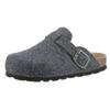 Hausschuh KIDSWORLD, Kinder, Gr. 31, blau (blaugrau), Filz, casual, Schuhe, Clog, Pantoffel, Homeslipper mit vorgeformtem Fußbett