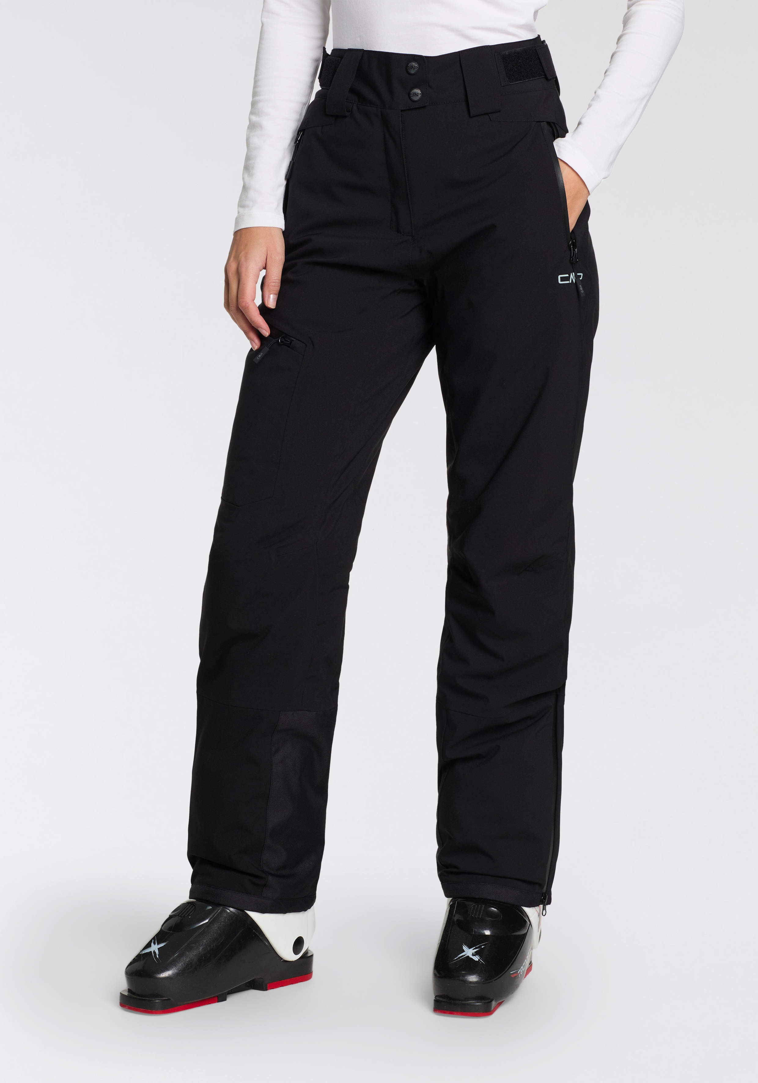 Skihose CMP, Damen, Gr. 42, N-Gr, schwarz (nero), Web, Obermaterial: 100% Polyester. Futter: 100% Polyester. Wattierung: 100% Polyester, Hosen Image