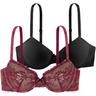 Bügel-BH DORINA ""CHLOE"" Gr. 70, Cup E, rot (red, black) Damen BHs mit vorgeformten Cups