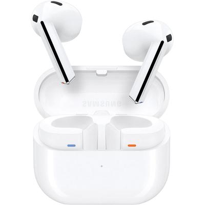 SAMSUNG wireless In-Ear-Kopfhörer "Galaxy Buds3 SM-R530", weiß, B:9cm H:4,3cm T:10,2cm, Kopfhörer, 360-Audio, 24bit Hi-Fi-Sound, IP57