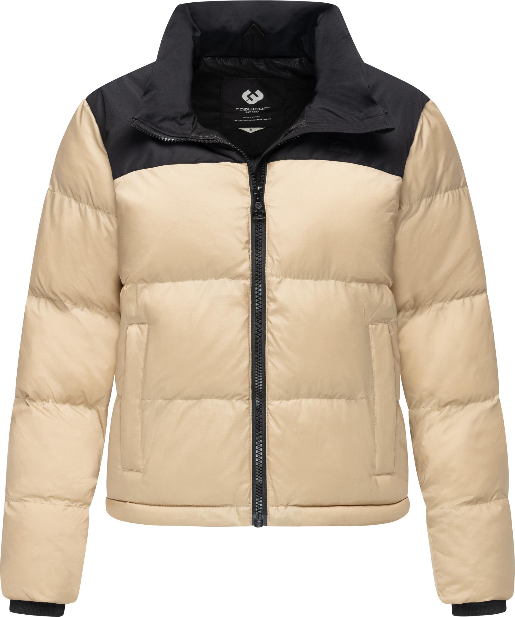 Steppjacke RAGWEAR "Serah", Damen, Gr. L (40), grau (taupe), Obermaterial 1: 100% Nylon. Obermaterial 2: 100% Polyester. Innenfutter: 100% Polyester. Wattierung: 100% Polyester, lässig geschnitten hüftbedeckend, hoch geschlossener Ausschnitt, eng...