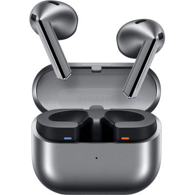 SAMSUNG wireless In-Ear-Kopfhörer "Galaxy Buds3 SM-R530", silber, B:9cm H:4,3cm T:10,2cm, Kopfhörer, 360-Audio, 24bit Hi-Fi-Sound, IP57