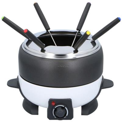 Fondueset schwarz elektrisch 800W-M14663