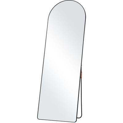 Gewölbter Ganzkörperspiegel, 1650 x 558 mm, Standspiegel mit Ständer, freistehend oder Wandmontage, Image