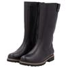 Winterstiefel REMONTE, Damen, Gr. 37, Normalschaft, schwarz, Leder, unifarben, klassisch, Schuhe, Blockabsatz, Stiefel, Langschaftstiefel mit Innenreißverschluss