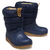 Winterboots CROCS "CLASSIC NEO PUFF BOOT K", Kinder, Gr. 30, blau (navy), Croslite, Nylon, sportlich, Schuhe, Snowboots, Winterstiefel zum Schlupfen