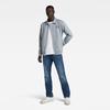 Straight-Jeans G-STAR "Mosa Straight", Herren, Gr. 34, Länge 34, blau (faded cascade), Denim/Jeans, Obermaterial: 99% Baumwolle, 1% Elasthan, casual, straight fit, Jeans, mit hellen Nähten
