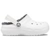 Crocs - Kid's Classic Lined Clog - Hüttenschuhe US C11 | EU 28-29 weiß/grau