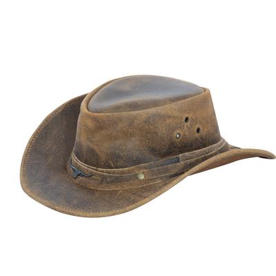 Cowboyhut Australischer Echtlederhut Australischer Westernhut Outback Buschhut Hellbraun Image