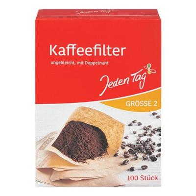 Jeden Tag 100er-Pack Kaffeefilter naturbraun, Größe 2 braun Image