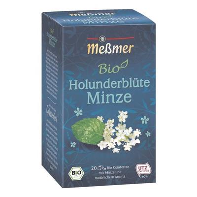 Meßmer BIO Kräutertee »Holunderblüte Minze« Tassenportion, Papierkuvert, 20er-Pack grün Image