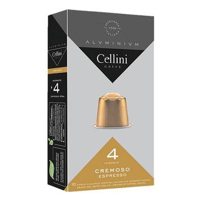 Cellini 10er-Pack Kaffeekapseln »Cellini Espresso Cremoso« braun