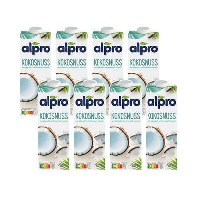 8er-Pack Kokosnussmilch 1 Liter, alpro