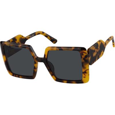 Zenni Sunglasses Tortoiseshell Plastic Full Rim Frame