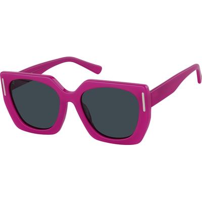 Zenni Sunglasses Purple Plastic Full Rim Frame