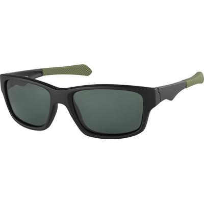 Zenni Men's Round Sunglasses Black Plastic Full Rim Frame