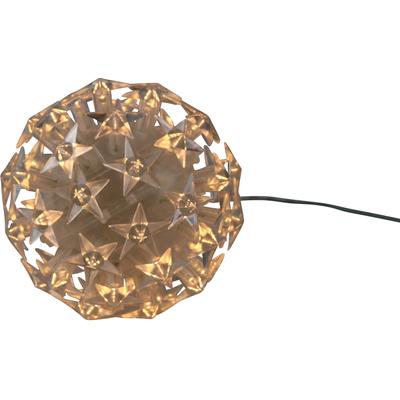 LED Dekolicht AM DESIGN, gold (goldfarben), Ø:15cm, Lampen, LED Kugel mit Sternen, Weihnachtsdeko aussen Image
