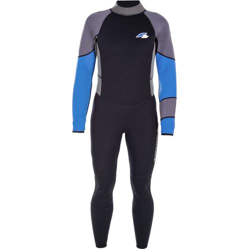 Neoprenanzug F2 ""Neoprene Rebel Men"" Sportanzüge Gr. M, blau (blau/grau/schwarz)